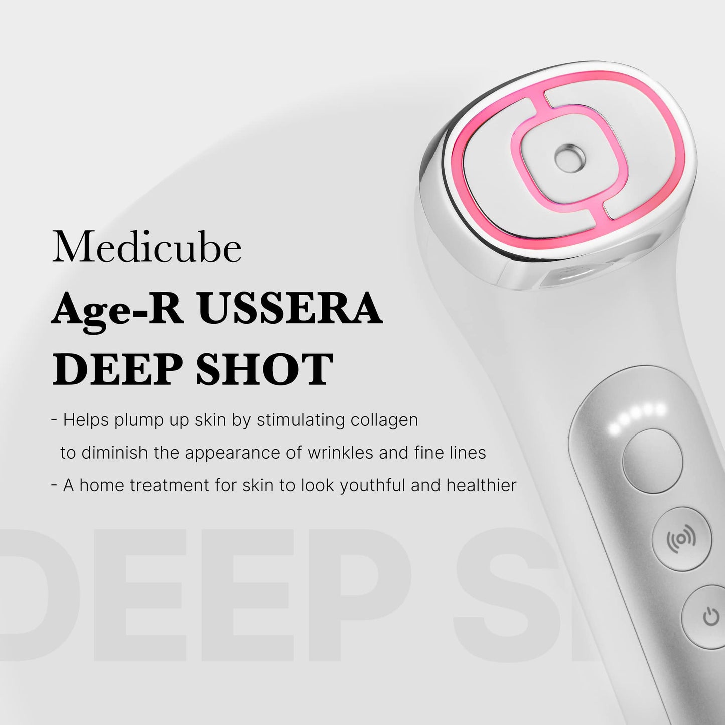 Medicube Age-R USSERA Facial Device – At-Home Skin Care for Collagen Stimulation, Wrinkle Reduction & Youthful Complexion – Korean Skincare