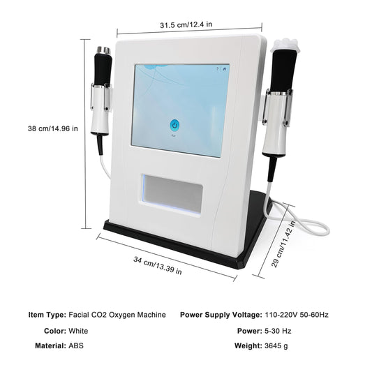 Elitzia 3-in-1 Sauerstoff-Blasen-Gesichtsmaschine mit CO2-Nano-Blasen, RF, Anti-Aging & Tiefenreinigung – Heimsalon ETL10