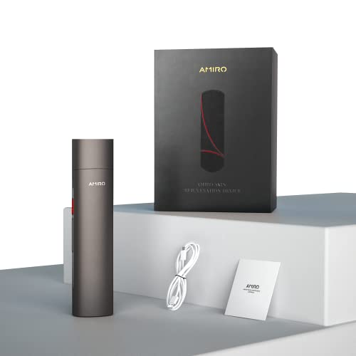 AMIRO R1 Pro RF Radiofrequenz Gesichtsgerät – Hautstraffung, Verjüngung, Mikrostrom Anti-Aging, Faltenentfernung, Professionell, Schwarz
