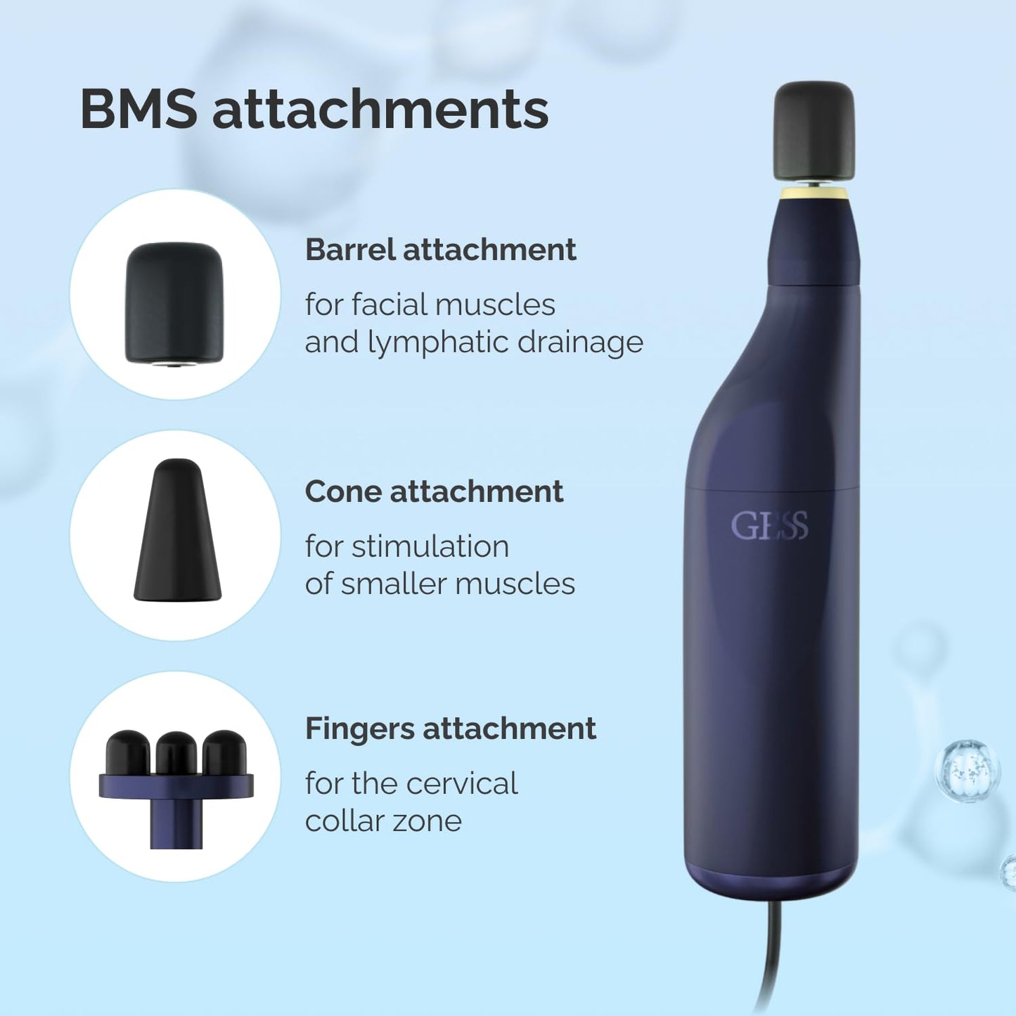 GESS FaceActive Professional BMS Gesichtsmassagegerät – Anti-Aging, Hautstraffung, Faltenreduzierung & Tiefengewebe-Massage mit Video-Tutorial