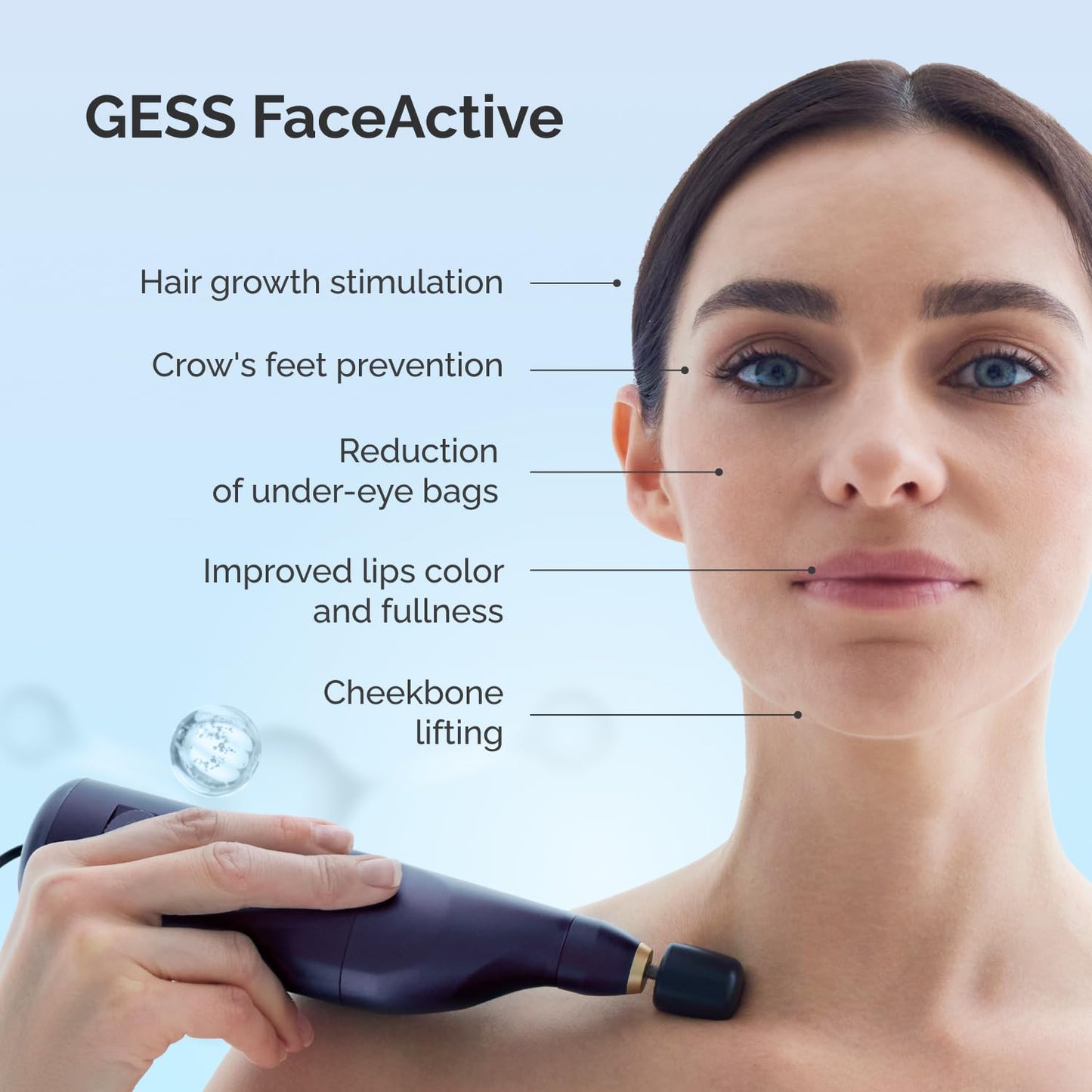 GESS FaceActive Professional BMS Gesichtsmassagegerät – Anti-Aging, Hautstraffung, Faltenreduzierung & Tiefengewebe-Massage mit Video-Tutorial