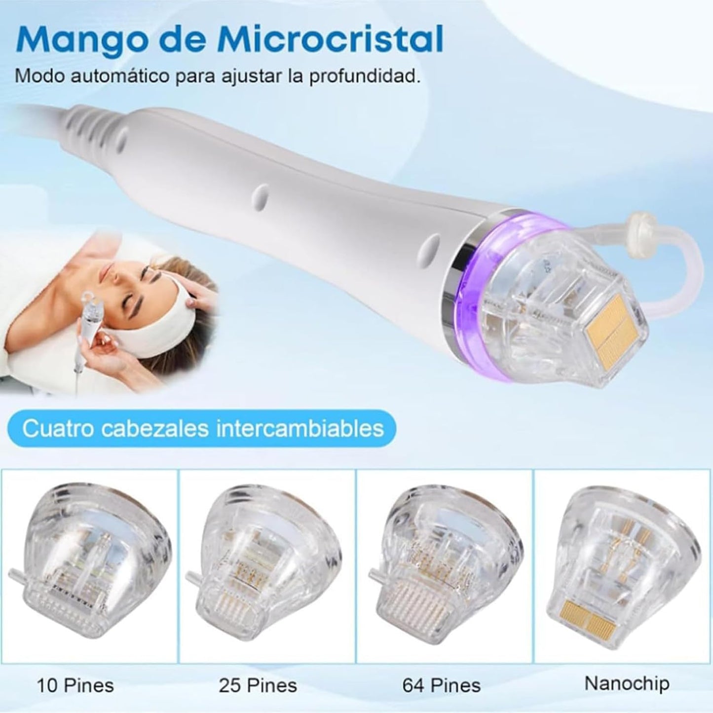 Fractional RF Microneedling Maschine zur Narben- & Dehnungsstreifenentfernung, Facelifting, Hautstraffung mit 2 Griffen – Anti-Aging