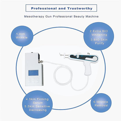 Mesotherapie Gun Gesicht – Anti-Aging, hautstraffender Vanadium-Titan Injektor, professionelle PRP-Schönheitsmaschine, 46x43x19 cm