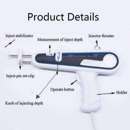 Mesotherapie Gun Gesicht – Anti-Aging, hautstraffender Vanadium-Titan Injektor, professionelle PRP-Schönheitsmaschine, 46x43x19 cm