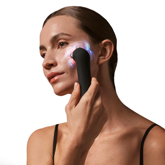 FAQ 402 Dual-Mikrostrom Gesichtsmassager – EMS Gua Sha, Lymphdrainage, Rotlichttherapie für Toning & Entschwellung, fortschrittliches Face Care Gerät