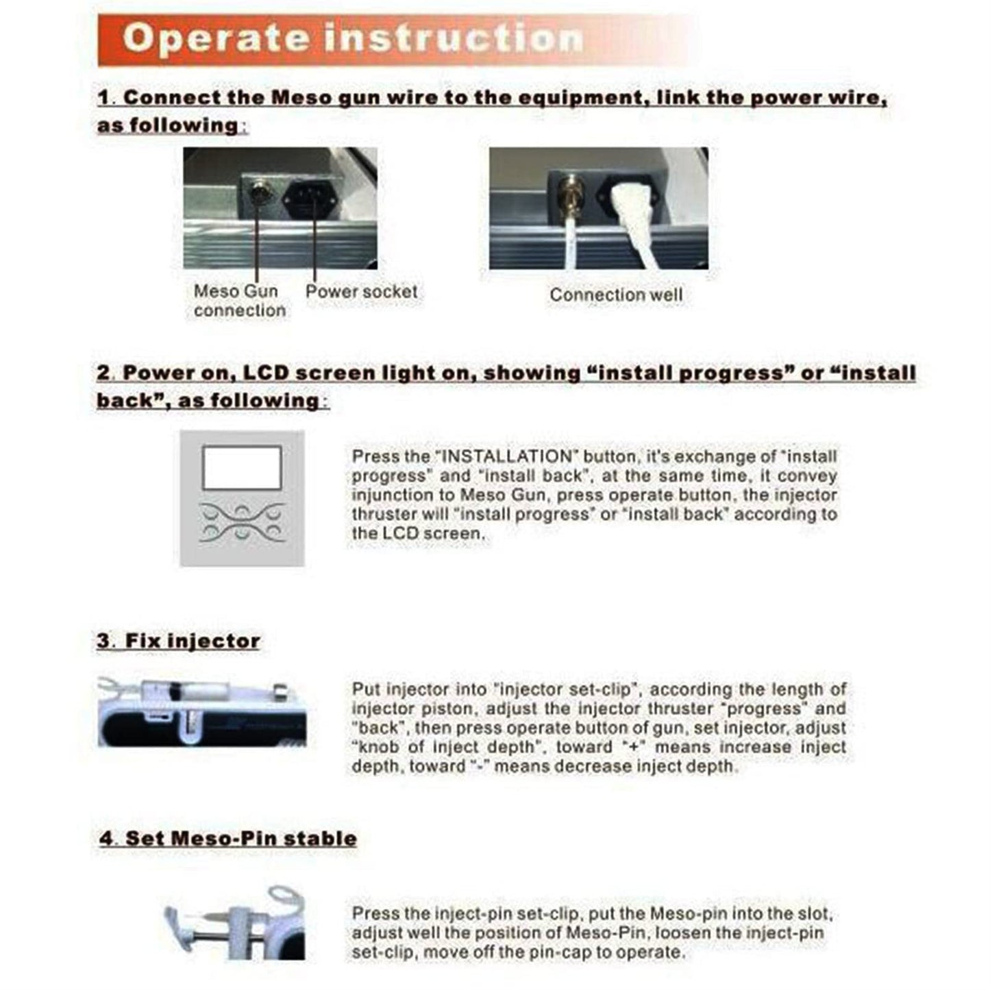 Mesogun Injektor-Hautbehandlungsgerät – Faltenentfernung, Wasserinjektion, Mesotherapie, Vakuumdruck, Schönheitsinstrument, 46x43x19 cm