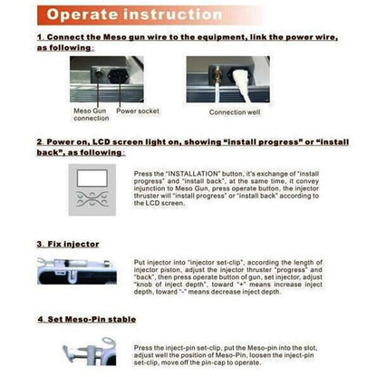 Mesogun Injektor-Hautbehandlungsgerät – Faltenentfernung, Wasserinjektion, Mesotherapie, Vakuumdruck, Schönheitsinstrument, 46x43x19 cm